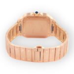 Cartier Santos de Cartier WGSA0018 39.8mm Silvered Opaline Dial With Rose Gold Bracelet - 图片 4