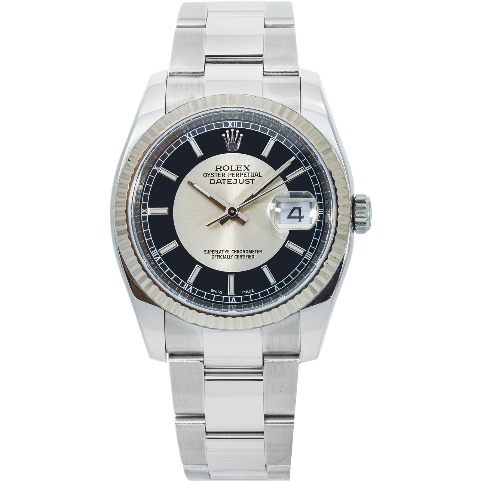 Pre-Owned-Rolex-Datejust-116234-Black-Silver-Dial-Oyster-Bracelet-36mm-JD-Watches-NY.png Rolex Datejust 116234 Black & Silver Dial Oyster Bracelet 36mm - 图片 1